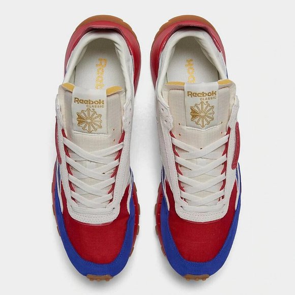 NWT Reebok CL Legacy Classic GW8703‎ Chalk/Red/Blue/Gold Men\'s Running Shoes